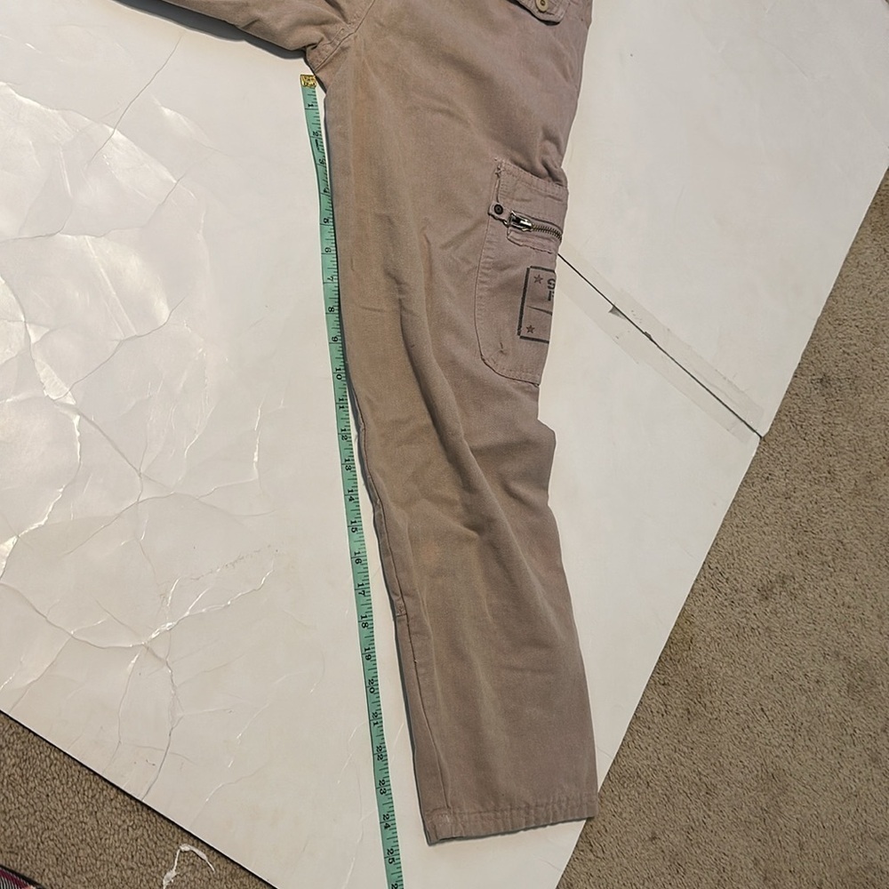 Bugle Boys Special Forces Tan Khaki Cargo Pants Size 12 Waist 26 Boys - Picture 5 of 8